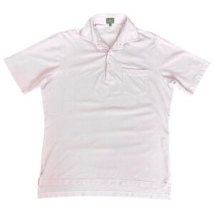 Sid Mashburn Short Sleeve Pima Pique Polo in Pale Pink Men’s Medium $115